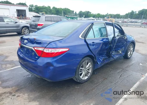 2016 Toyota Camry Se из США, поврежденный, VIN 4T1BF1FK2GU589153